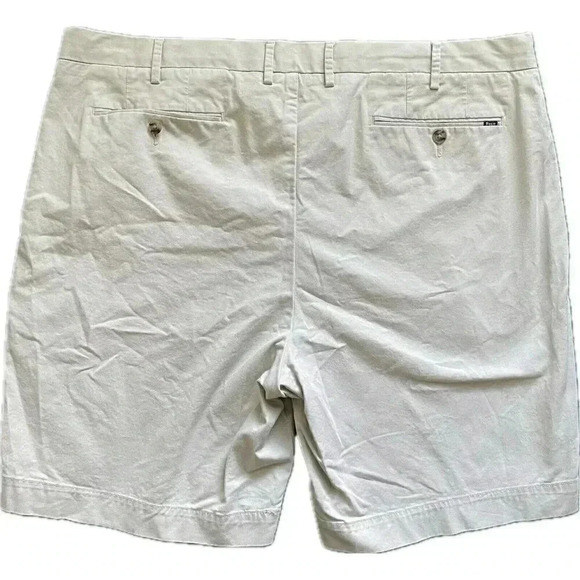 Polo Ralph Lauren Shorts Mens 42 Stretch Classic Fit Chino Flat Front Beige - Picture 1 of 5